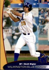 2008 Wilmington Blue Rocks Choice #4 Brett Bigler Santa Ana California CA Card