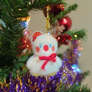 Keychain Decor Christmas Ttree Hanging Snowman Pendant Outdoor Indoor - Picture 1 of 4