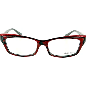 Montatura occhiali da vista donna Alain Mikli AO3040 plastica C001 rosso nero rosso 55-17 - Foto 1 di 5
