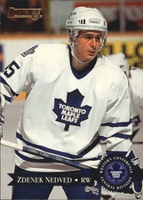 1995-96 Donruss Maple Leafs Hockey Card #157 Zdenek Nedved