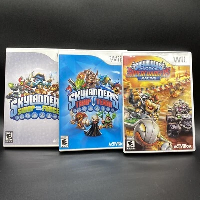 Nintendo Wii Skylanders Trap Team, Superchargers Racing & Swap Force Lot Of 3 - Image 1 of 4