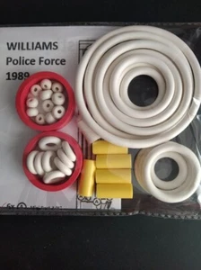 Flipper Gummibänder Set - POLICE FORCE - 1989 - WILLIAMS - Flipper Rubber Kit - Bild 1 von 1