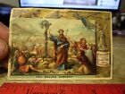 Antique Old Victorian Era Trade Card Liebig Extract  Meat Moses Snake Egypt Asp