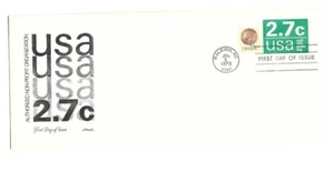 U579 2.7c Sin fines de lucro #10 Talla Talla 10 Sobre estampado en relieve Artmaster, FDC - Imagen 1 de 1