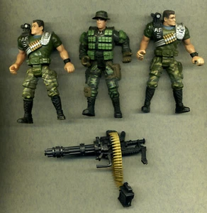 Soldaten -- Mit MG - Patronen - Action Figuren - Chap Mei -- 3 Stück - Konvolut - Picture 1 of 2