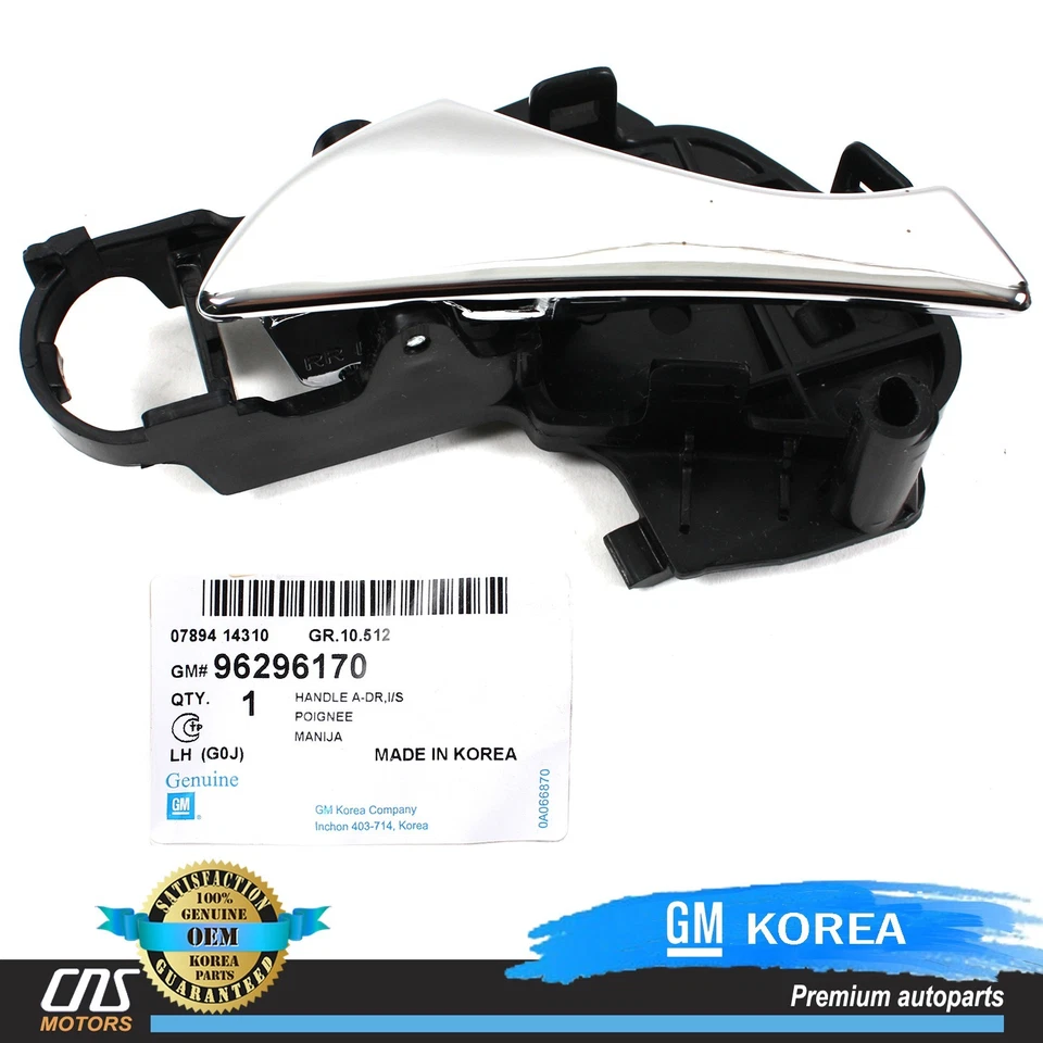 GENUINE Inside Door Handle REAR LEFT OEM 99-02 Daewoo Nubira 96296170 Foto 1 de 3