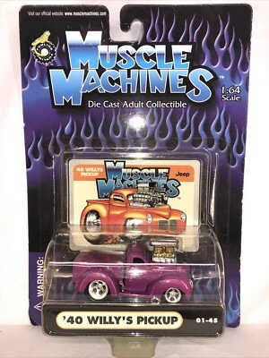 Muscle Machines 1940 Willy's Pickup FUNLINE 2000 1:64 Die Cast Truck - Image 1 of 4