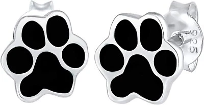 Orecchini Donne Orecchini a Perno Animale Cane Gatto Filigrana con Argento - Immagine 1 di 4