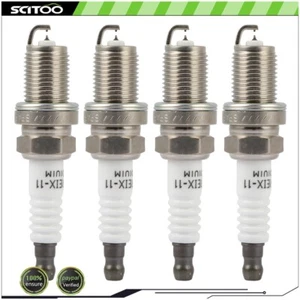 For 2003 Hyundai Elantra 2.0L Automatic Trans 4x Iridium & Platinum Spark Plugs - Picture 1 of 6