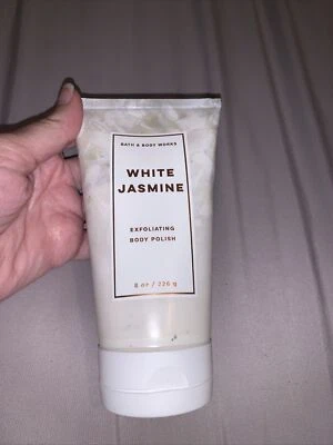 New Bath & Body Works WHITE JASMINE Exfoliating BODY POLISH Scrub 8 Oz - Image 1 of 4