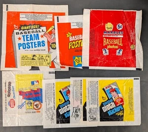 1960's Topps Posters Marbles Wax Pack Wrapper LOT w/ Giant Poster Wrapper - Zdjęcie 1 z 2