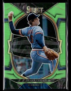 Frank Viola #'d /75 - 2023 Panini Select Lime Green Holo Prizm #60 Twins