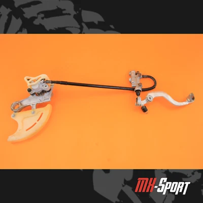 2004 04 CR125R CR125 OEM Rear Brake Caliper Holder Master Cylinder Line Pedal - Image 1 of 4