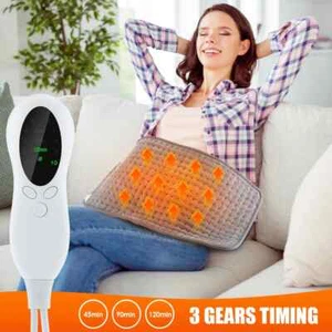 220v Electric Heating Pad for Abdomen Back Thermal Blanket Keep Warm Pain Relief - Picture 1 of 23