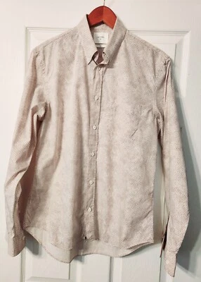 Camisa Billy Reid Corte Ajustado Algodón Abotonada Manga Larga Talla M Ajustada Foto 1 de 3