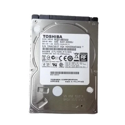 Toshiba MQ01ABD032 320GB 5400RPM SATA 2.5" Laptop Internal Hard Disk Drive - Image 1 of 4