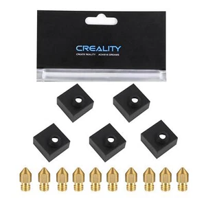 Creality Original 10pcs 0.4mm Nozzle With 5pcs Silicone Sock, For Ender 3/Ender - Photo 1/9