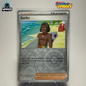 Surfer 187/191 Holograma Inverso Pokemon TCG: Tarjeta Surging Sparks COMO NUEVA ENVIADA HOY - Imagen 1 de 2