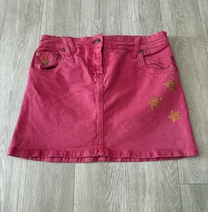 John Galliano Cool Design Iconic Mini Skirt Pink Sexy Casual Size 40 - Picture 1 of 10