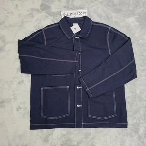 Nike Life Canvas Chore Jacket Obsidian Blue Utility Men's Sz XL FN0356-451 - Picture 1 of 5