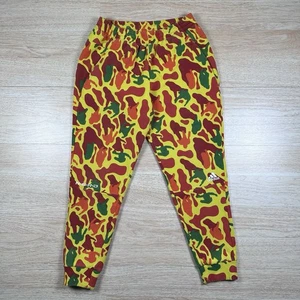 Adidas Pharrell Nerd Yellow Camo Tapered Athletic Jogger Sweatpants Men's Medium - Picture 1 of 9