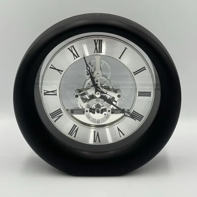 Jewels Black Interactive Gear Desktop Clock 7 inch - Image 1 of 4