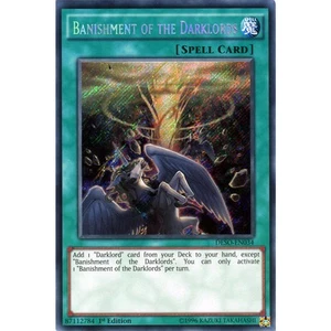 Banishment of the Darklords DESO-EN034 Yu-Gi-Oh! Card Secret Rare 1st Edition - Picture 1 of 1