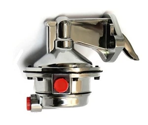 Big Block Mopar Chrome Fuel Pump 8PSI Mechanical 80GPH - 383 400 413 440 Dodge - Picture 1 of 3