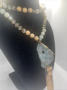 Collar de cuentas de piedra - Imagen 1 de 9