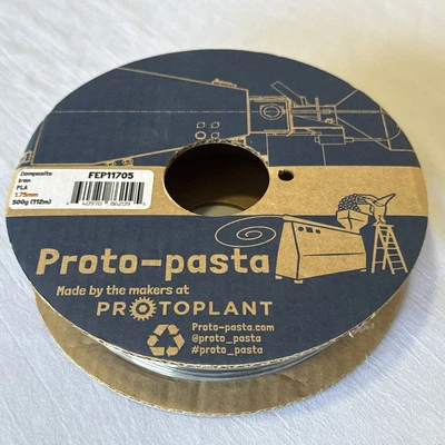 Нить накаливания для 3D-принтера Proto-Pasta PLA 1,75 мм композитный утюг 500 г FEP11705 Prusa XL - Изображение 1 из 4