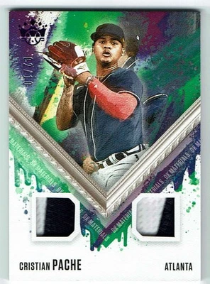 Cristian Pache 2021 Panini Diamond Kings DK Materials /10 Player-Worn Patch - Image 1 of 3