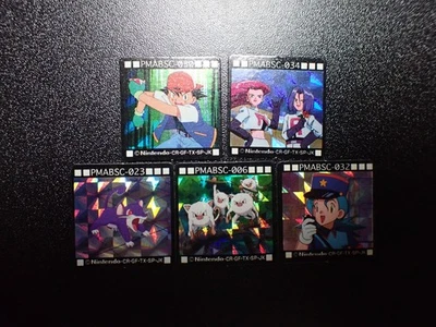 Pokemon GB Pocket Mini Card Prism Holo x5 Ash Team Rocket etc #5725 - Image 1 of 4