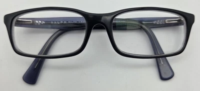 Ralph Lauren RA7047 1228 Anteojos SOLO MARCOS 52-15-135 Negro y Azul Borde Completo Foto 1 de 4