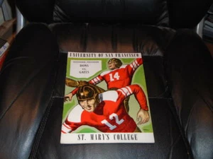 1939 ST. MARY'S AT SAN FRANCISCO COLLEGE FOOTBALL-PROGRAMM - Bild 1 von 2