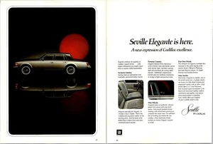 Cadillac Seville 2 page 1977 Original Vintage Print Ad - Picture 1 of 1