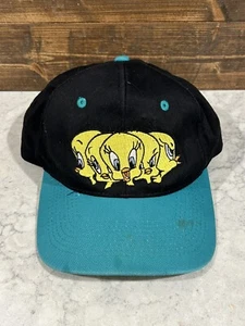 Gorra de colección 1994 Looney Tunes Tweety Bird Snapback Primetime - Imagen 1 de 6