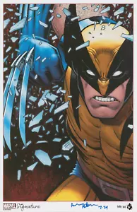 Arthur Adams SIGNED Marvel Comics X-Men Art Print ~ Wolverine / LE #38/100 - Picture 1 of 1