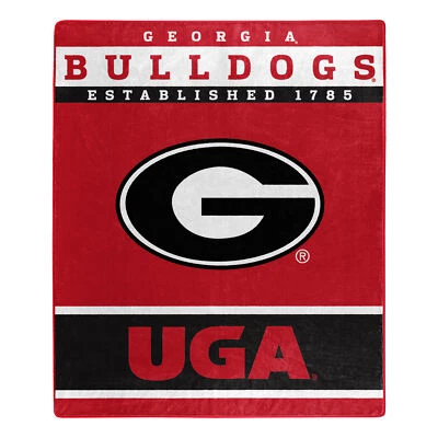 Northwest NCAA Georgia Bulldogs Raschel Throw Blanket, 50" x 60" - Image 1 of 3