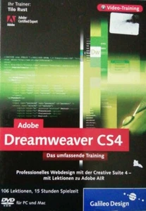 Adobe Dreamweaver CS4-Das umfassende Video-Training | Software | DVD Rom PC&Mac - Bild 1 von 12