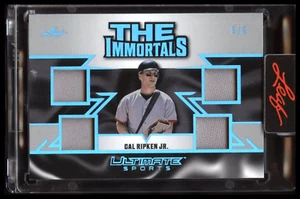 2024 Leaf Ultimate Cal Ripken Jr. Quad GU Relic #I-1 – 5/5 – The Immortals! - Picture 1 of 2
