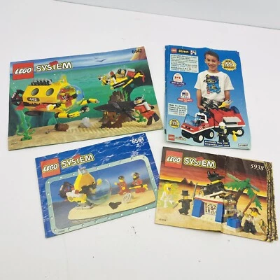 Lote de 3 libros de instrucciones Lego vintage (6442 5938 6599) Foto 1 de 2