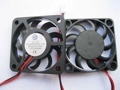 2 pcs Brushless DC Cooling Fan 4007S 9 Blade 5V 2 Wire 40x40x07mm Sleeve Bearing - Image 1 of 3