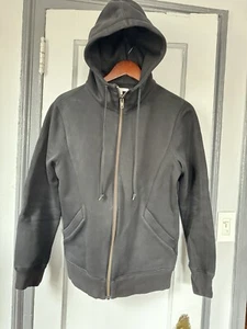 Sudadera con capucha Helmut Lang con cremallera para hombre de segunda mano, talla S, negra 100 % algodón - Imagen 1 de 13