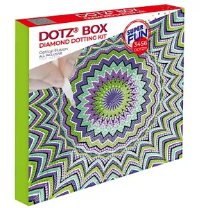 Diamond Dotz Diamond Art Box Kit 8.6"X8.6"-Optical Illusion - Picture 1 of 1