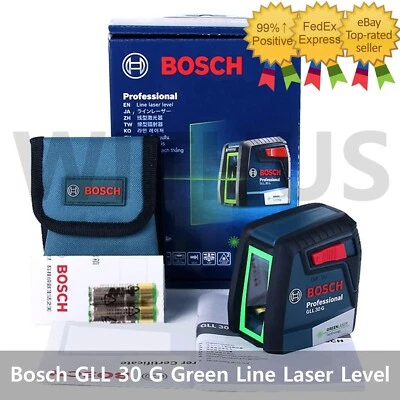 Bosch GLL 30 G Professional Electronic Green Line Laser Level - Tracking - Image 1 of 4