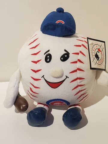 Vintage Good Stuff ~ MLB Chicago Cubs ~ 6.5" Plush Baseball Shaped Mascot Cover