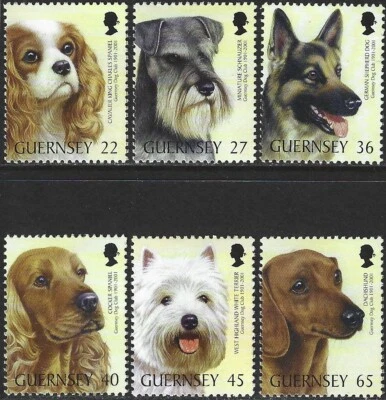 2001 Guernsey Sg 895/900 Centenary of Guernsey Dog Club MNH - Image 1 of 2