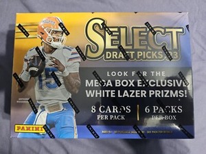 2023 Panini Select Draft Picks Trading Cards Mega Box - White Lazer Prizms 