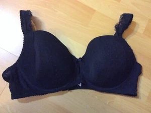 BH BH Schwarz mit Spitze 90 D leicht Gepolsterte Cups mit Bügel - Bild 1 von 5
