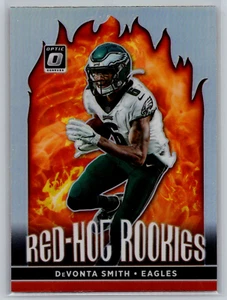 2021 Donruss Optic Devonta Smith Red Hot Rookies Prizm Holo RC RHR-3 - Picture 1 of 2